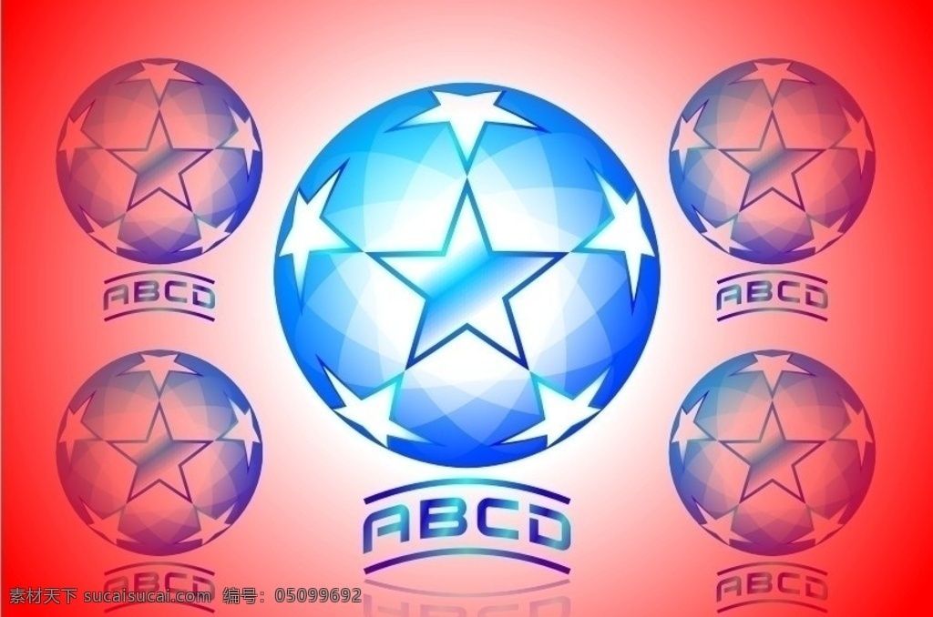 水晶五星球 水晶 五星 球 水晶球 水晶五星 abcd 休闲娱乐 生活百科 矢量