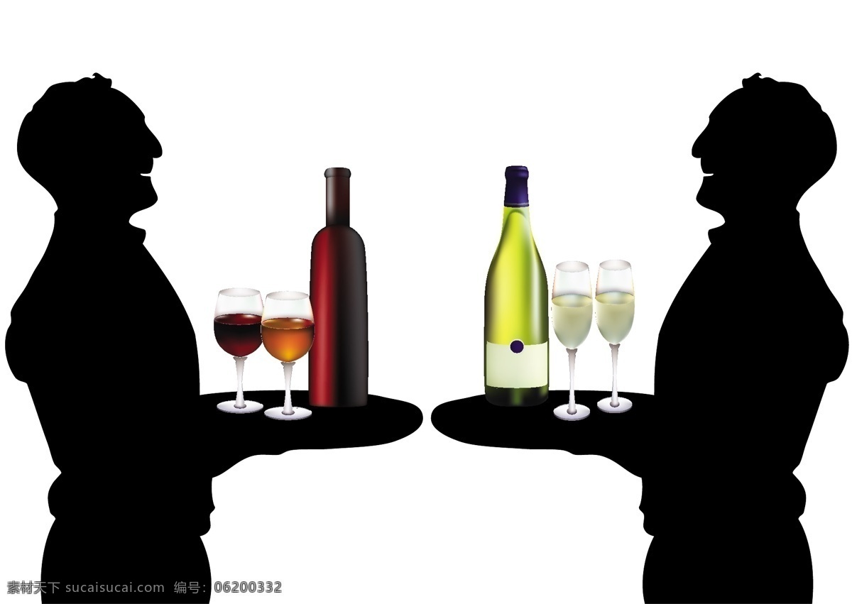 男子 举 酒水 矢量图 其他矢量图