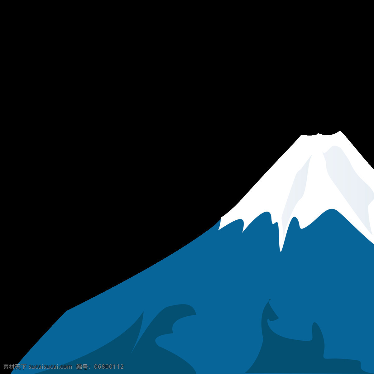 卡通 白雪 覆盖 高山 元素 png元素 高峰 免抠元素 透明素材 喜马拉雅山 雪山 珠穆朗玛峰