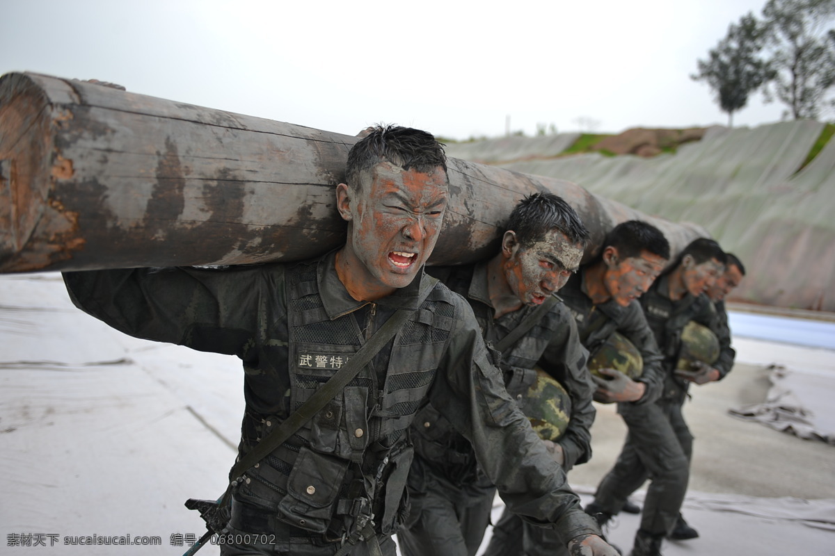 武警训练 武警 特警 特战 训练 魔鬼周 极限 人物图库 职业人物
