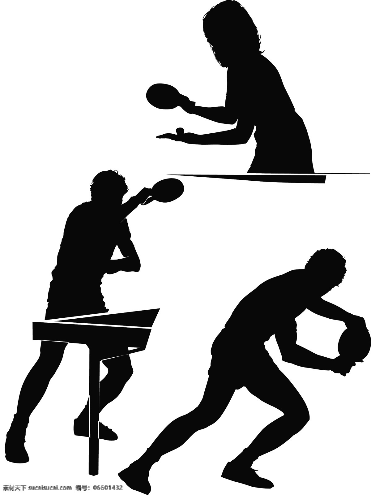 乒乓 人物 剪影 乒乓球 人物素材 人物剪影 矢量人物 体育 运动 矢量素材 体育运动 生活百科 白色