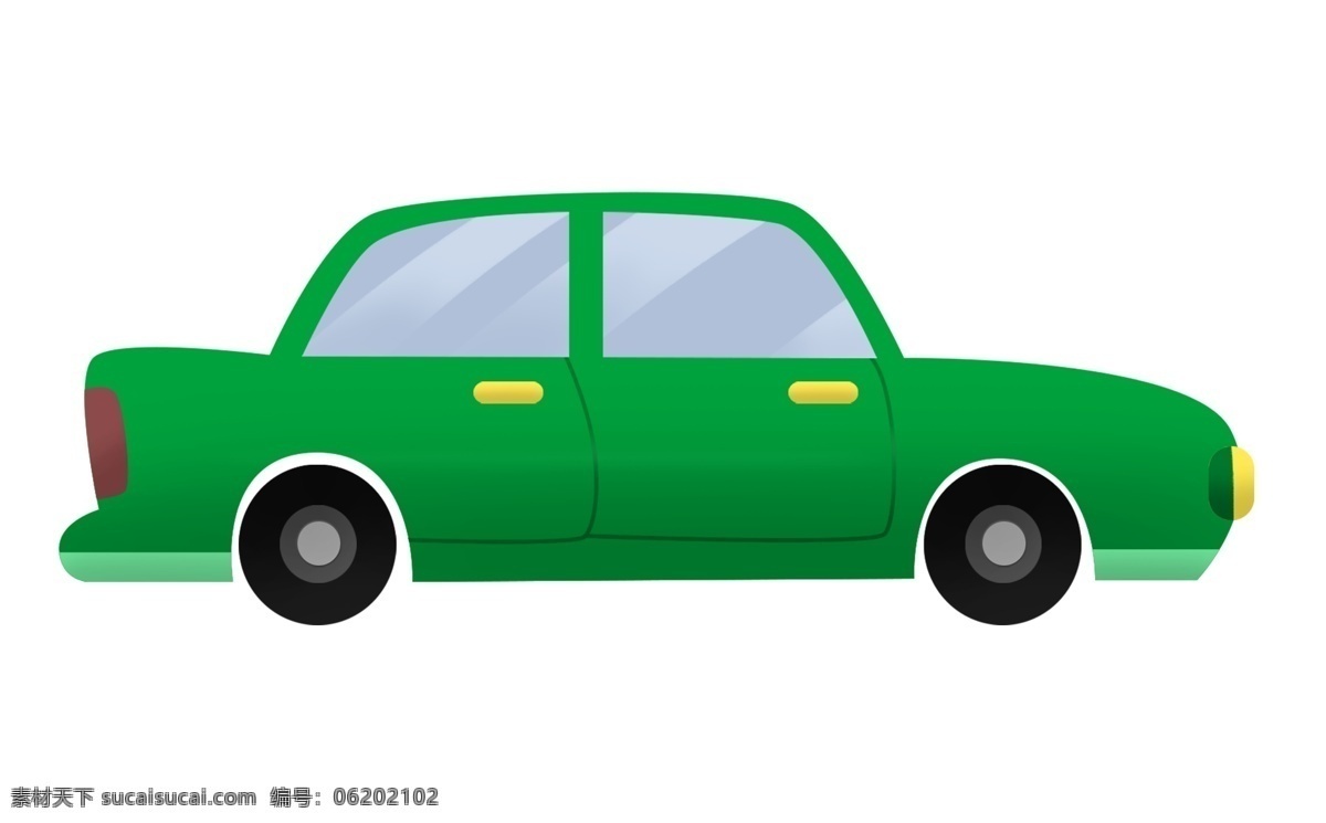 绿色 小汽车 插画 绿色的小汽车 卡通插画 汽车插画 进口汽车 国产汽车 高端汽车 快速的汽车