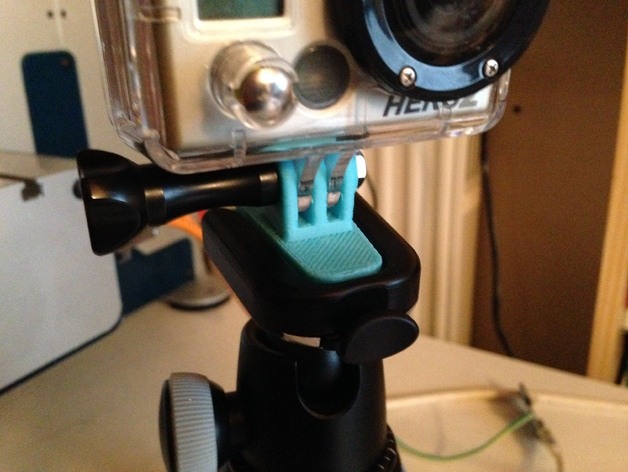 gorillapod 三脚 架上 gopro 相机 安装 3d打印模型 游戏玩具模型 适配器 数码单反相机 三脚架