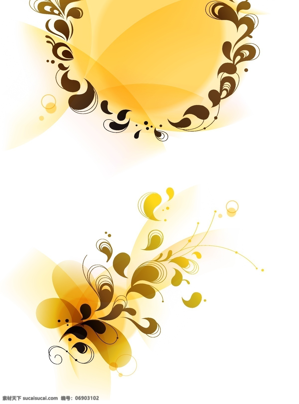 动感 花朵 插图 花卉 花纹背景 素雅背景 素雅花朵插图 植物插图 矢量图