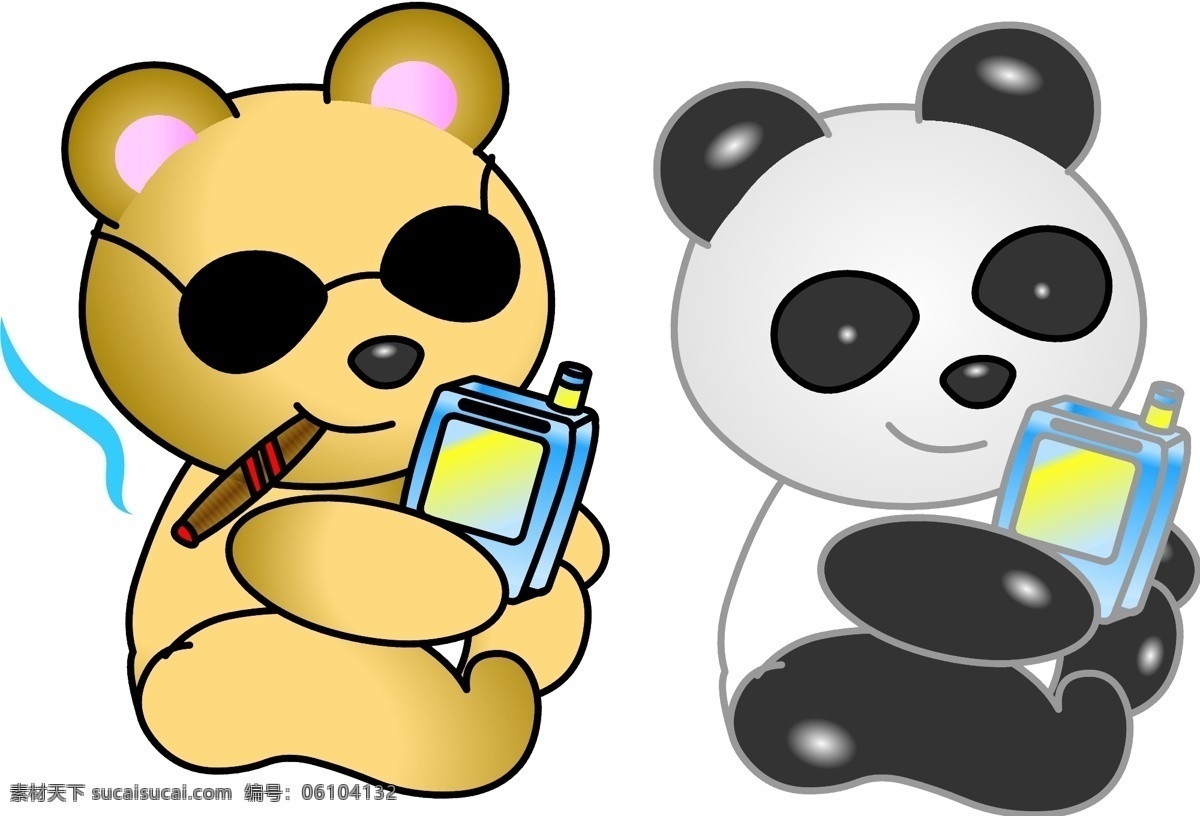 高端 大气 可爱 洋气 矢量 熊猫 卡通熊猫 矢量熊猫 黑白熊猫 可爱熊猫 戴眼镜的熊猫 原创设计 其他原创设计
