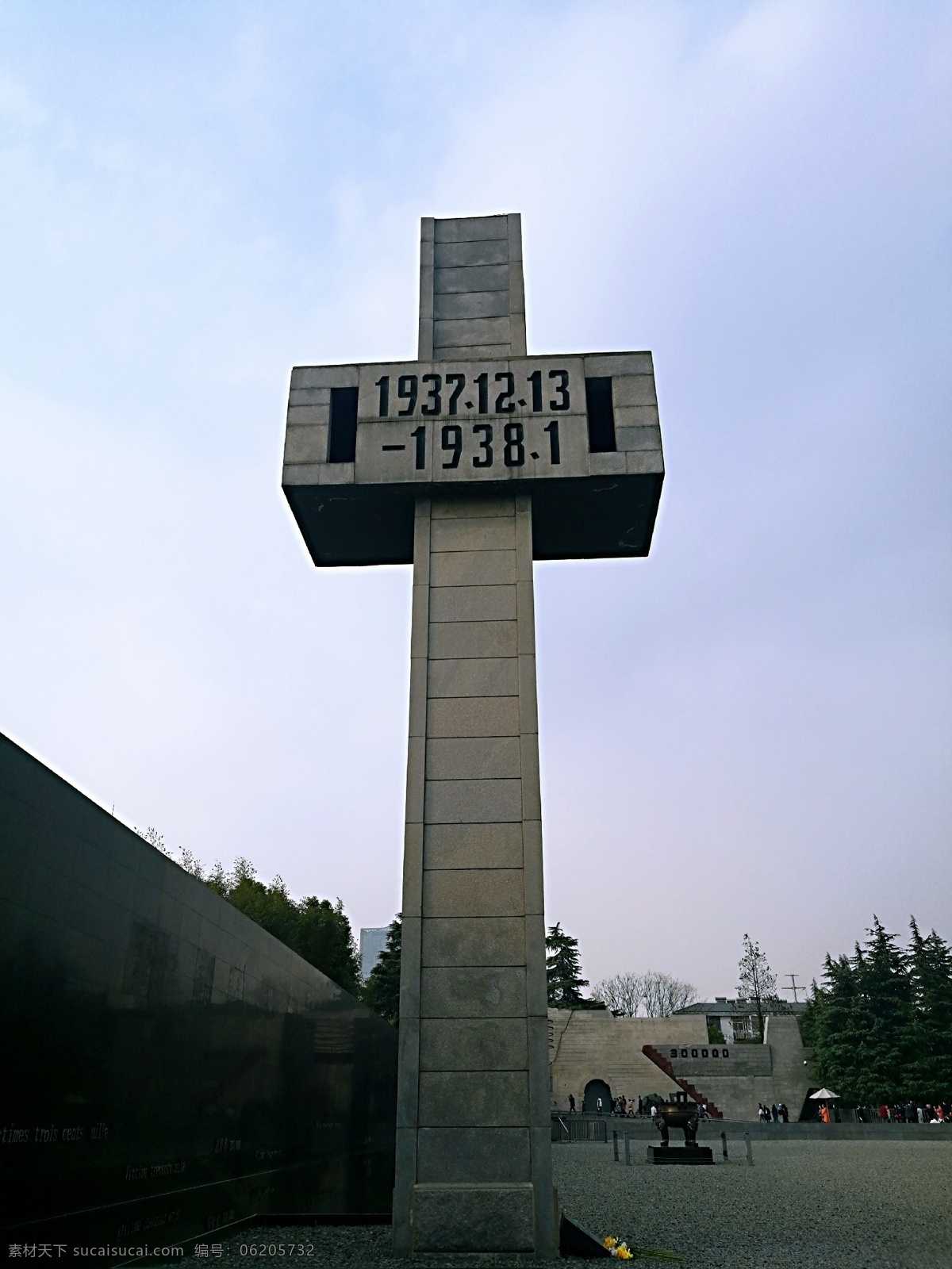 南京大屠杀 纪念碑 大屠杀纪念碑 十字架 石碑 时间 建筑园林 建筑摄影