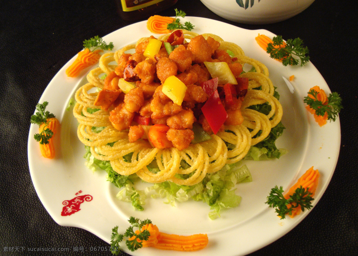 奇香聚宝 肉丁 包菜 白菜 奶油 馓子 油炸 餐饮 美食 美食每客 传统美食 餐饮美食