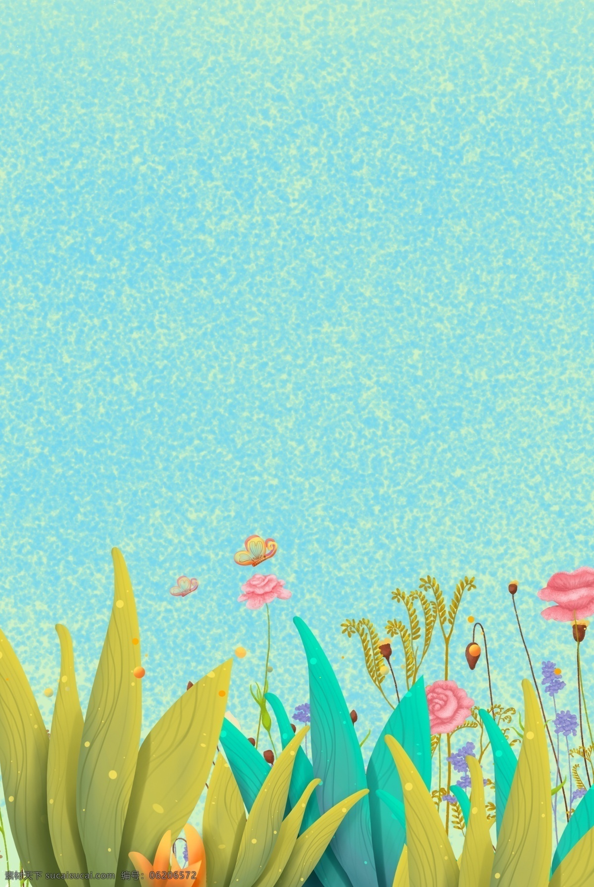 惊蛰 节气 手绘 分层 banner 二十四节气 春天 绿色 农历节气 花草 清新 创意合成