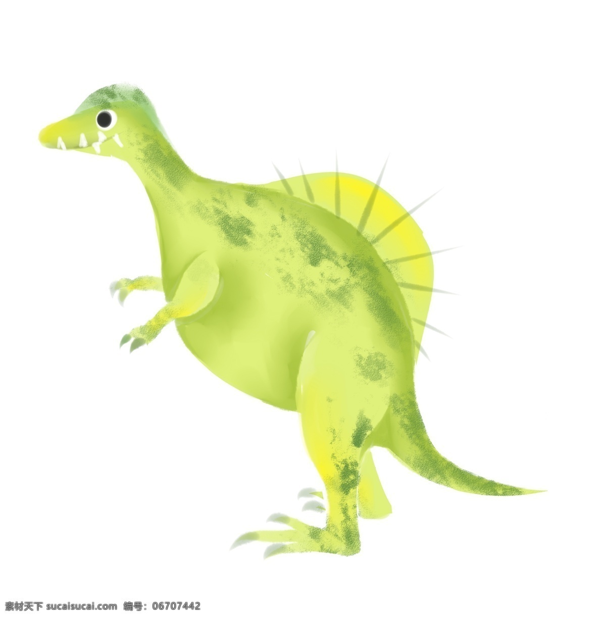 漂亮 绿色 恐龙 插画 漂亮的恐龙 绿色的恐龙 卡通恐龙 侏罗纪 恐龙世界 迅猛龙 好看的恐龙