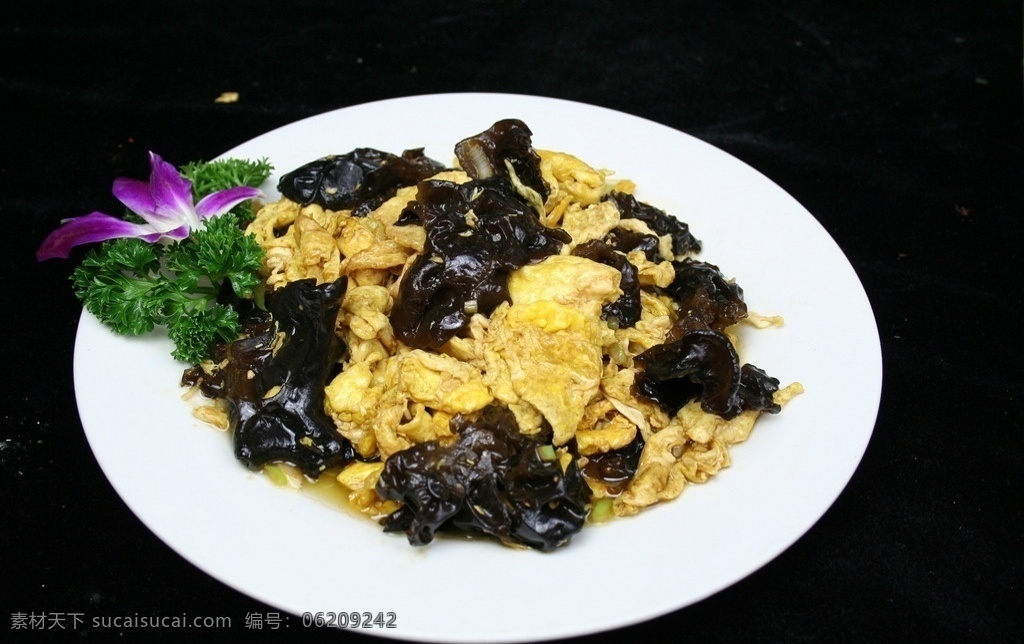 鸡蛋 炒 木耳 食品 餐饮美食 美食图片 菜谱图片 食物 食材 传统美食