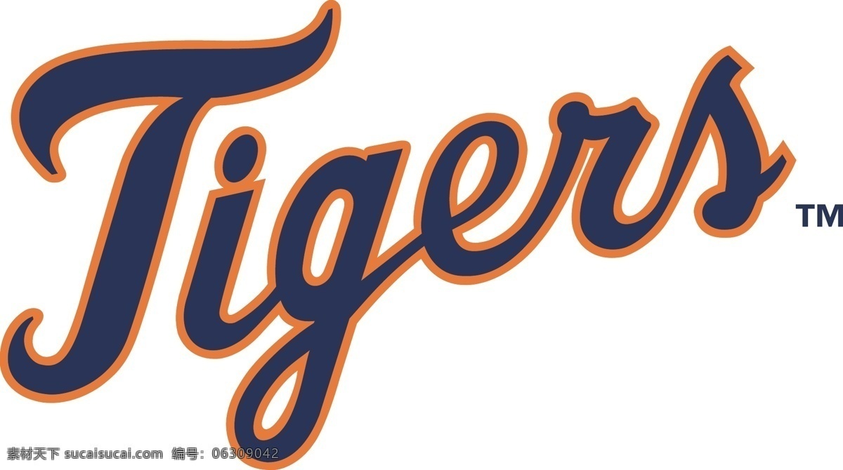 底特律 老虎队 美国 职 棒 大联盟 棒球 俱乐部 自由 标志 老虎 mlb 免费 psd源文件 logo设计
