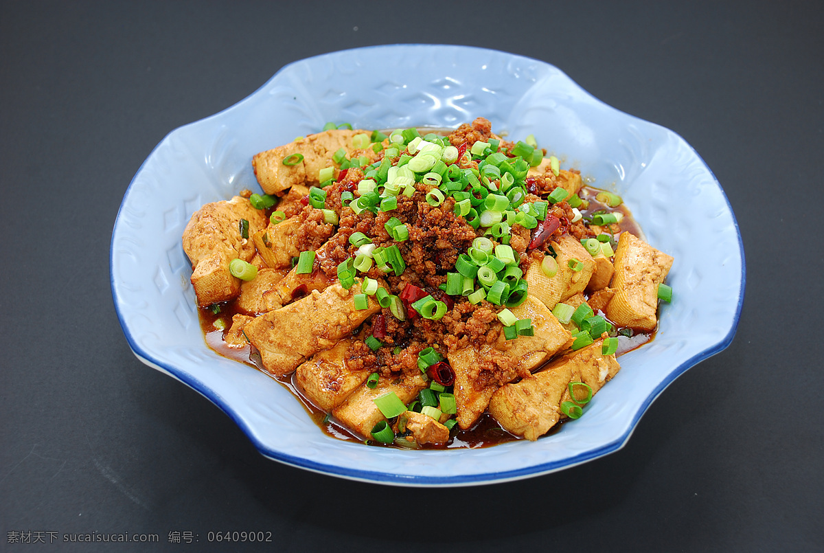 肉末豆腐 豆腐 肉末 葱花 热菜 香辣 传统美食 餐饮美食