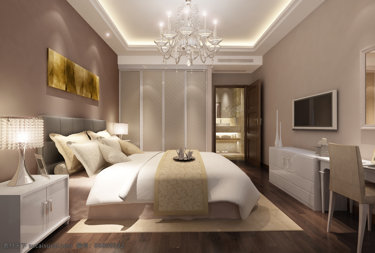 卧室 效果图 灯 地板 沙发 温馨 卧室效果图 3d 贴图 材质
