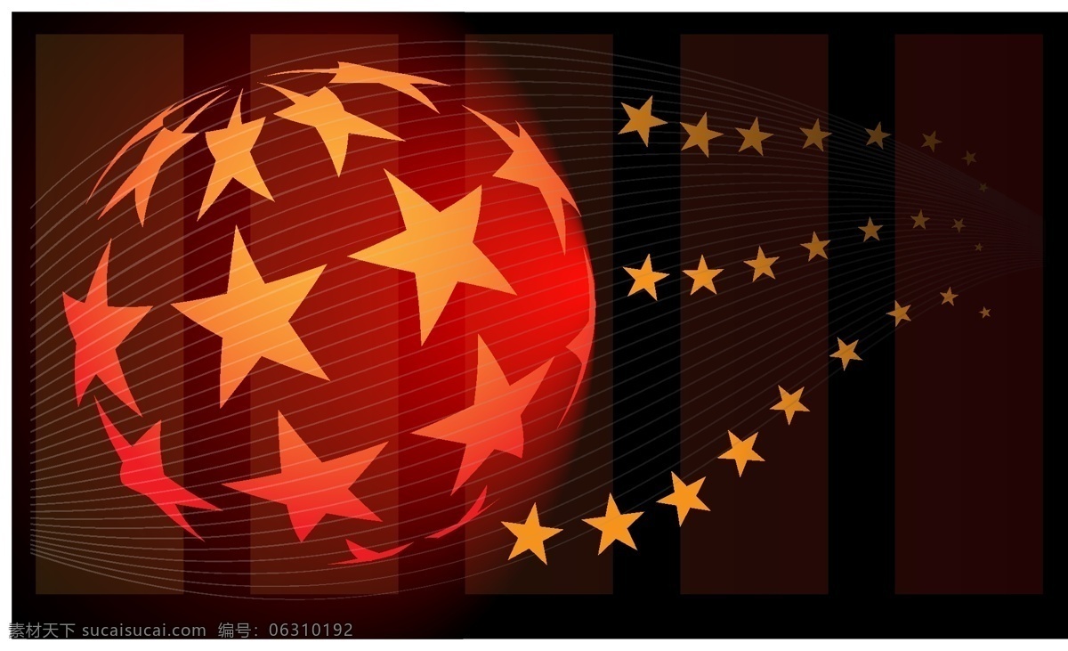 时尚 花纹 黑色背景 生活百科 时尚花纹 模板下载 矢量 矢量图 五角星 休闲娱乐 圆球 曲线分布 花纹花边