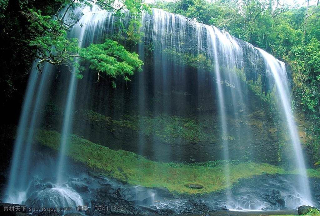 瀑布 山 水 自然风景 自然景观