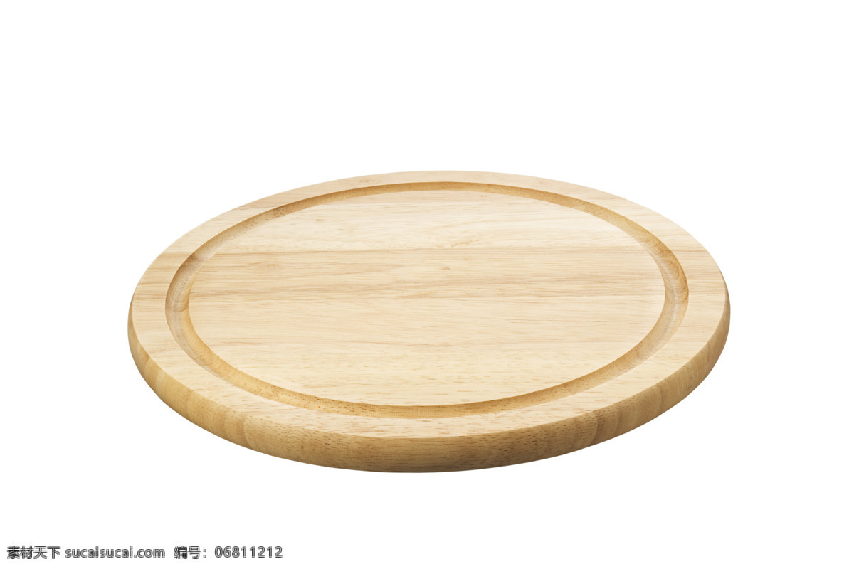 一个 崭新 圆形 切菜板 木板 厨房用品 一块 圆形木板 圆形切菜板 高清图片 生活用品 生活百科 白色