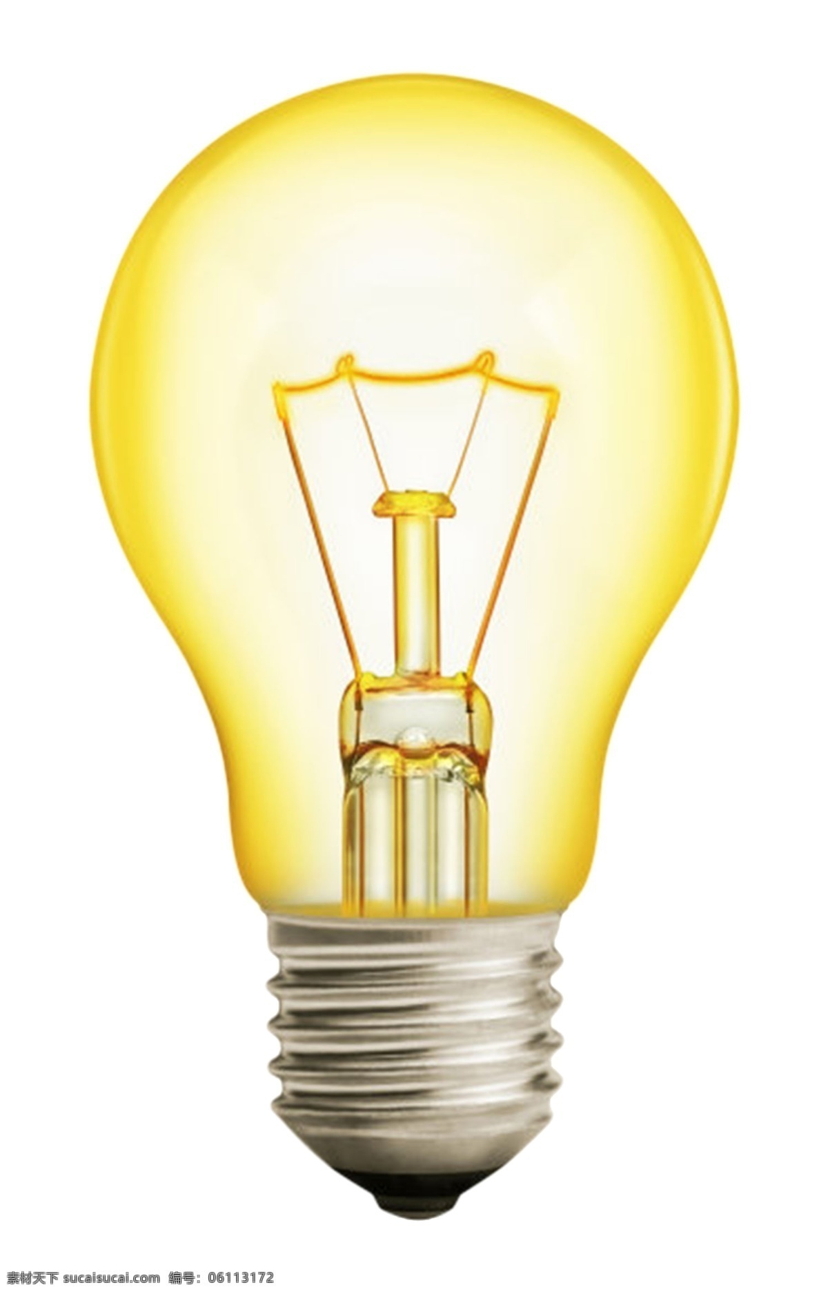 黄色灯泡 灯 电灯 电灯泡 素材图