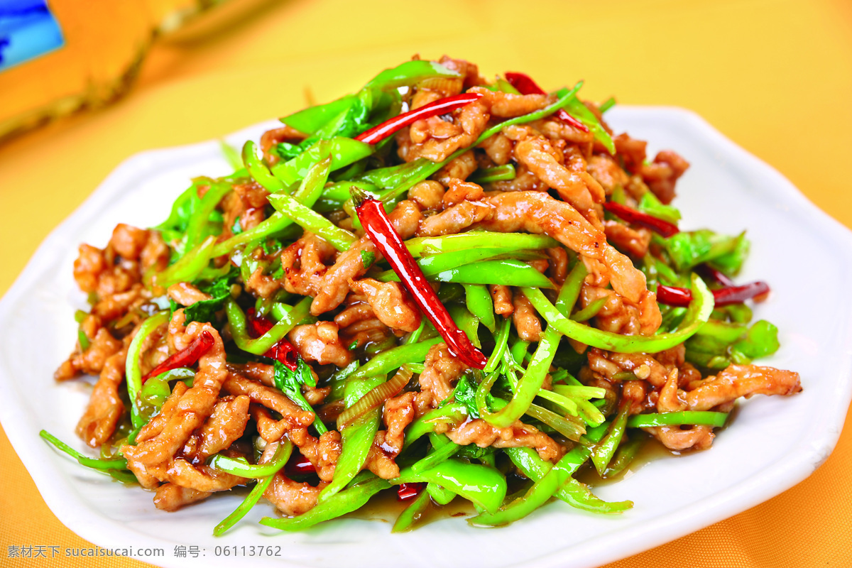 香辣肉丝 炒肉丝 肉丝 美食 特色 炒菜类 餐饮美食 传统美食