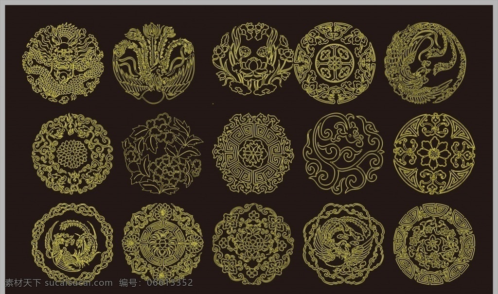 花纹图案 传统图案 圆形花纹 龙凤呈祥 矢量龙凤 龙纹 凤纹 边框 花边 金色花边 祥云 中式花纹 植物图案 古典花纹 中国风图案 雕花图案 装饰花纹 图腾 抽象花纹 欧式角花 西方花纹 时尚花边 角花 花纹 艺术花边 装饰雕花 寺庙花纹 古建花纹 古典花边 西方花边 植物花纹 线条艺术
