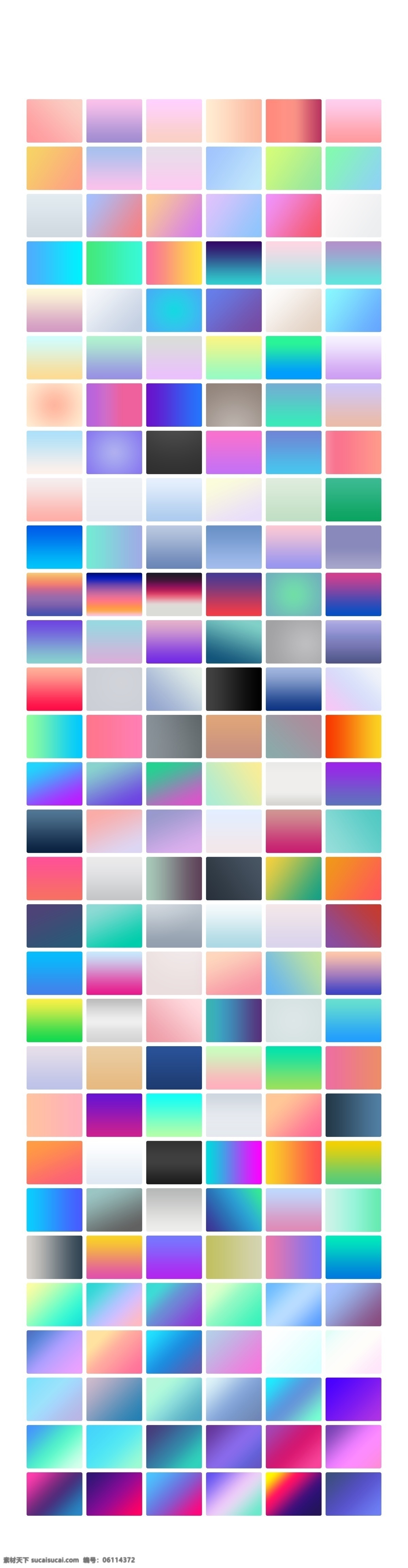 多种配色渐变 多种配色 渐变 色彩搭配 各种元素 色彩混搭