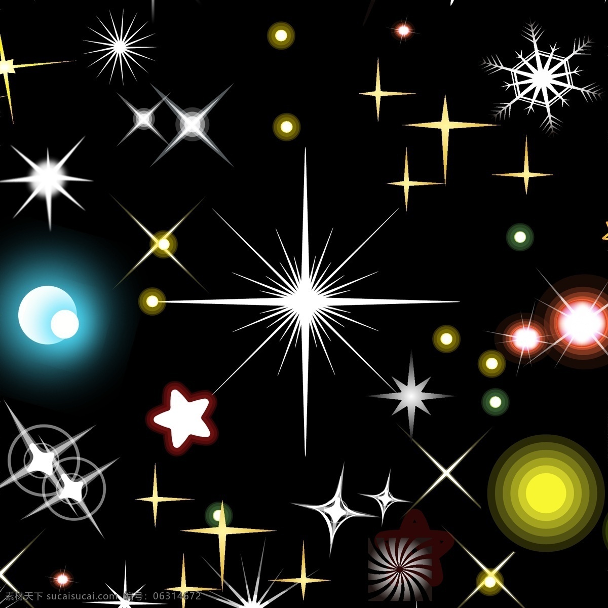 璀璨 星光 元素 矢量 矢量图 其他矢量图