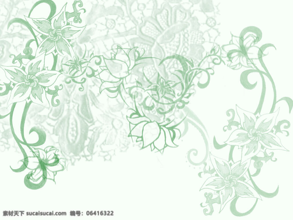 淡绿花纹 背景 浅绿 花纹 背景底纹 底纹边框
