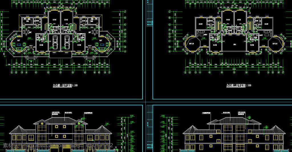 cad 别墅 公馆 环境设计 建筑设计 立面图 平面图 剖面图 施工图 室内设计 办公 图纸 dwg 装修 装饰 私宅 别业 别墅图纸大全 源文件 cad素材 室内图纸