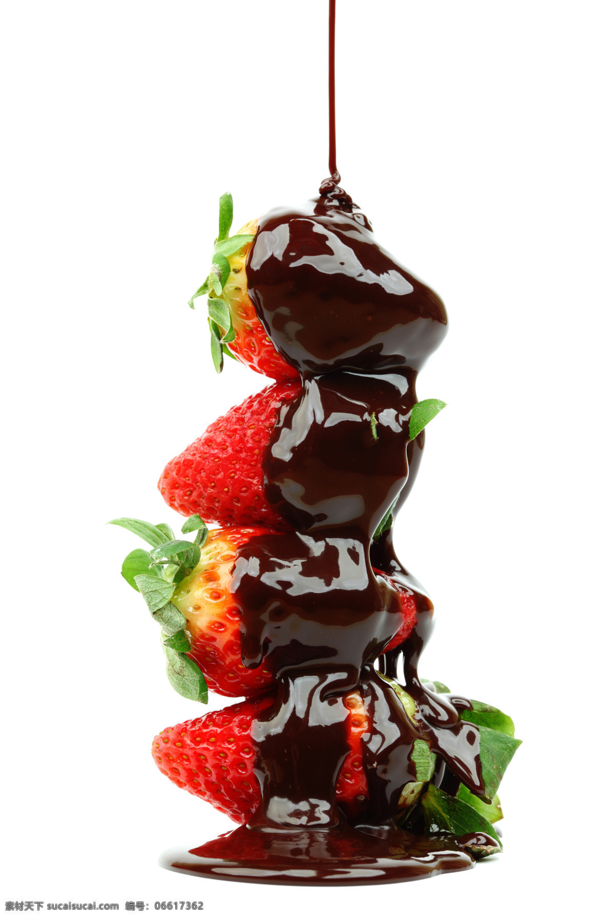 巧克力 酱 草莓 食物 水果 甜品 巧克力酱 诱人 可口 节日庆典 生活百科 白色