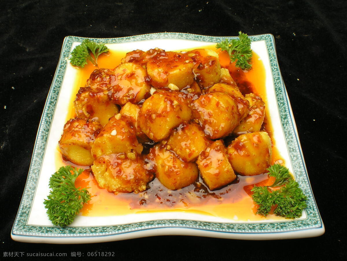 鱼香脆皮豆腐 鱼香豆腐 鱼香日本豆腐 中式菜肴 中餐 餐厅菜谱 中华美食 餐饮美食 传统美食