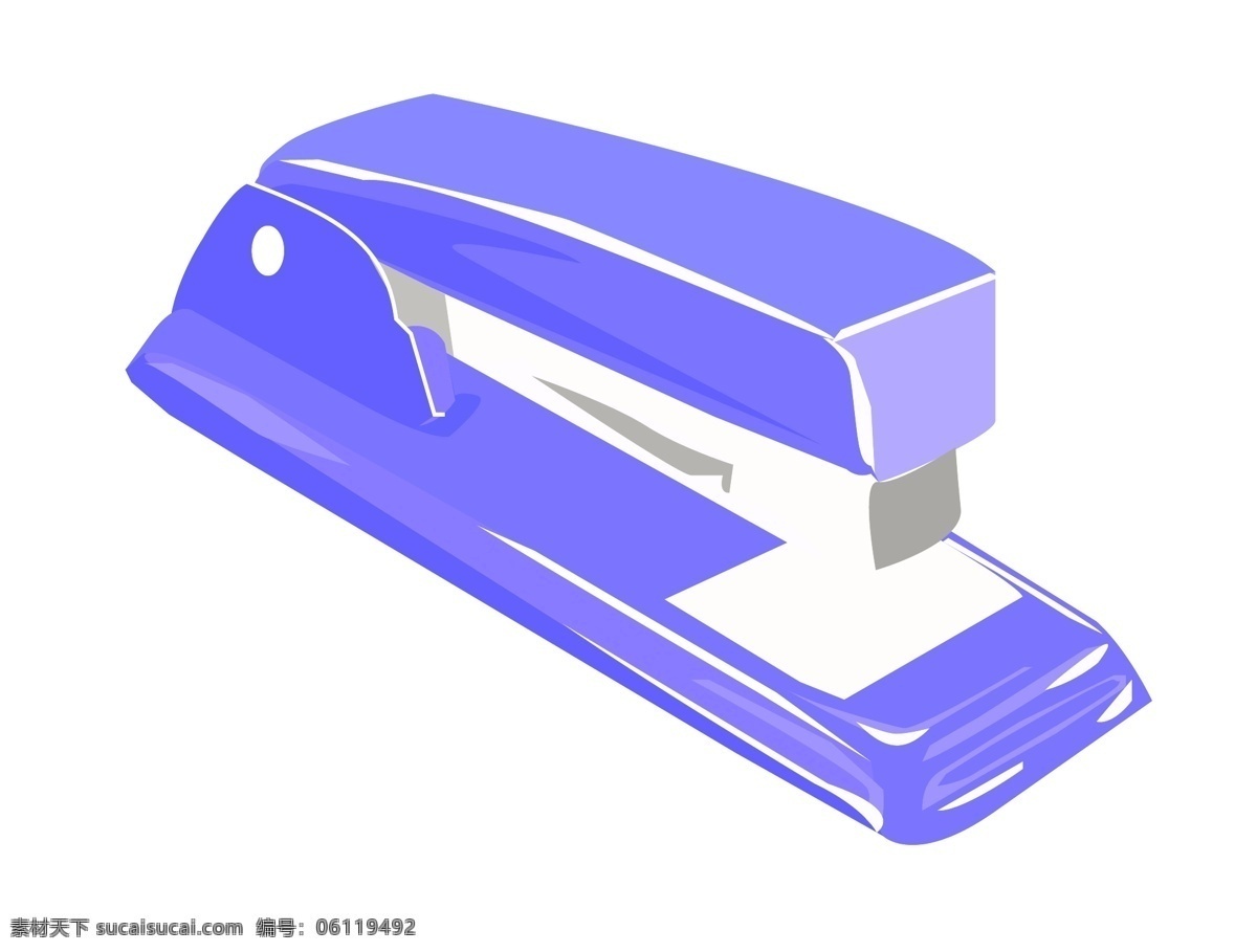 紫色 订书机 文具 办公用品