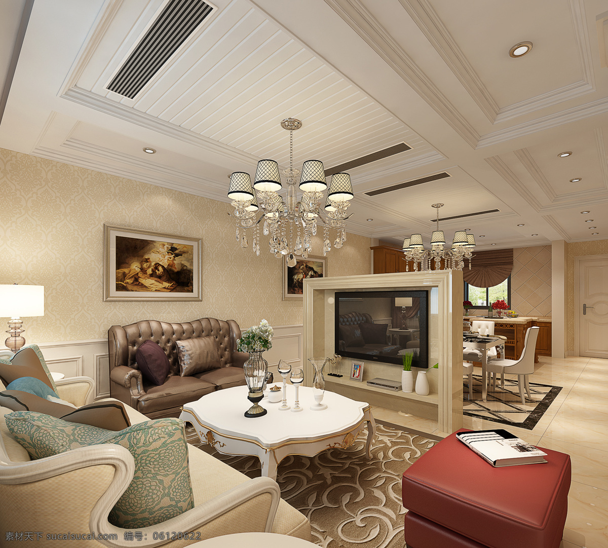 美式风格客厅 美式客厅 美式客厅设计 美式客厅装修 美式客厅空间 环境设计 室内设计