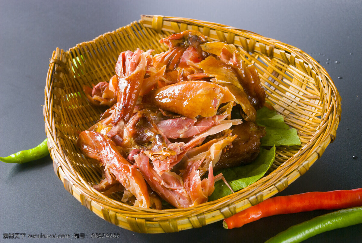 手撕鸭 烤鸭 四川名菜 大竹手撕鸭 美食 餐饮美食 传统美食