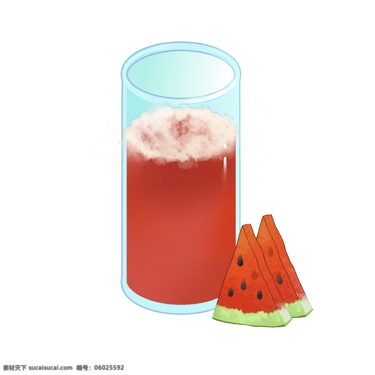 西瓜汁 夏季 水果 饮品 西瓜 果汁 解渴 消暑 饮料 夏天