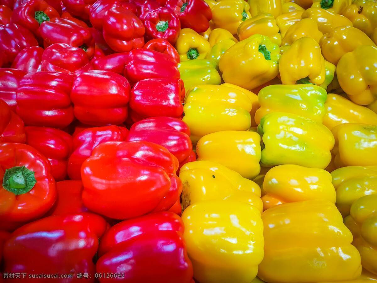彩椒 辣椒 有机蔬菜 绿色蔬菜 生物世界 蔬菜