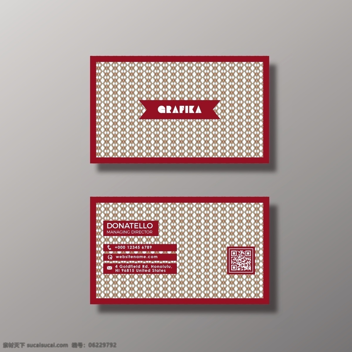 红色抽象名片 横幅 商业 抽象 卡片 模板 几何 红色 形状 现代 几何图形 抽象形状 几何旗帜