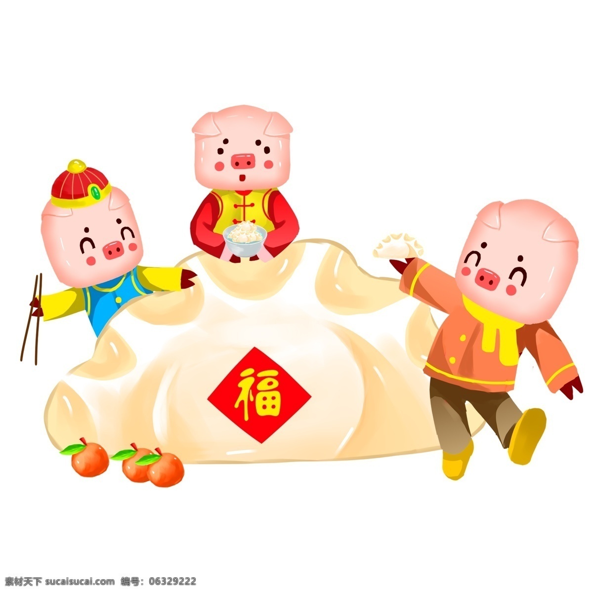 猪年 卡通 春节 新年 农历 2019 小清新 台历 小 猪 灯笼 舞 狮子 鞭炮 财神绣球 回家春运元宝 传统 习俗