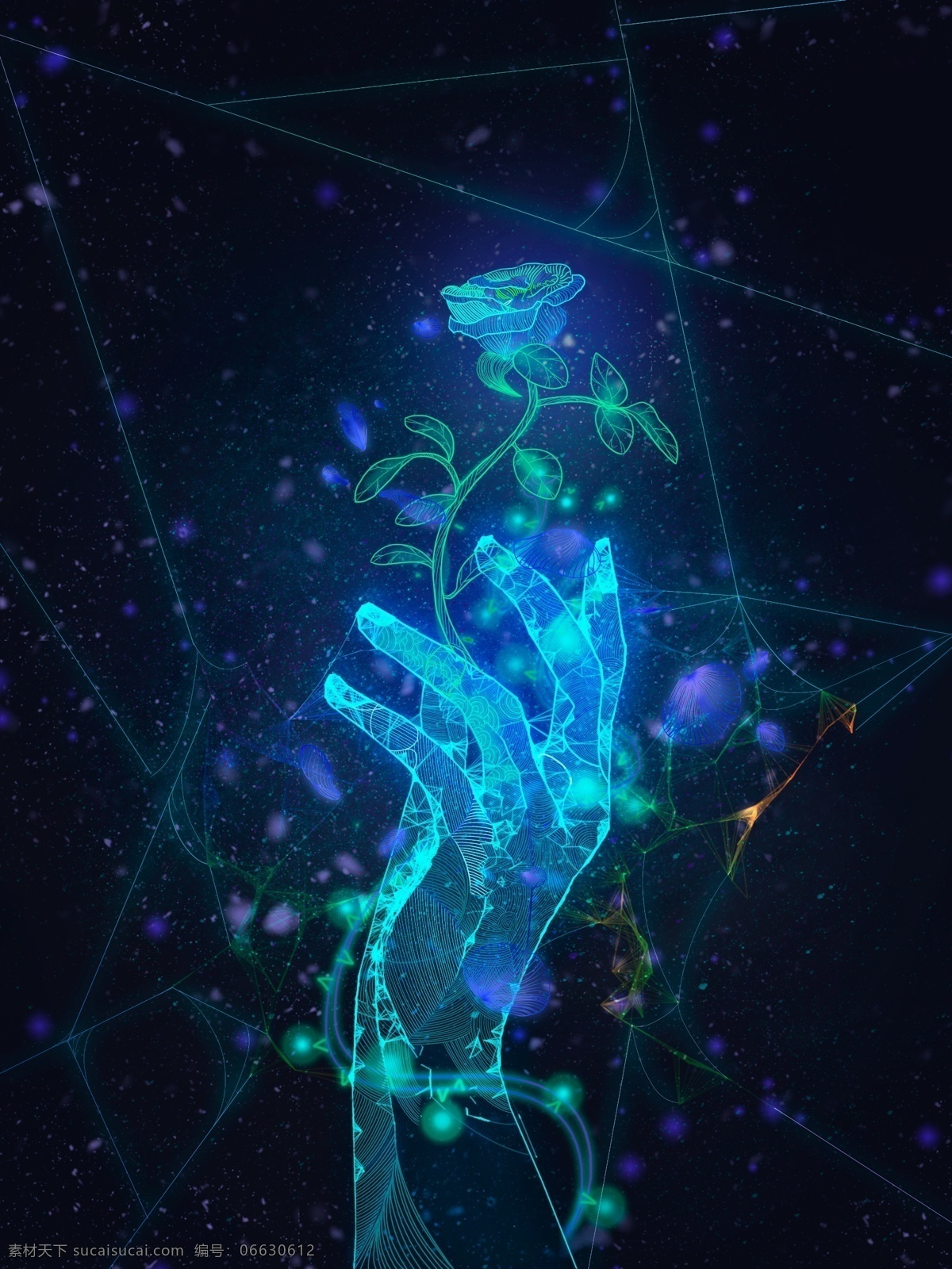 原创 独特 透明 质感 手 触 玫瑰花 梦幻 插画 治愈系 装饰画 包装 书签 文章配图 海报 背景 装饰 唯美 配图 星空 手绘 公众号用图 桌面 壁纸 个性 艺术 复古 线条 复古风