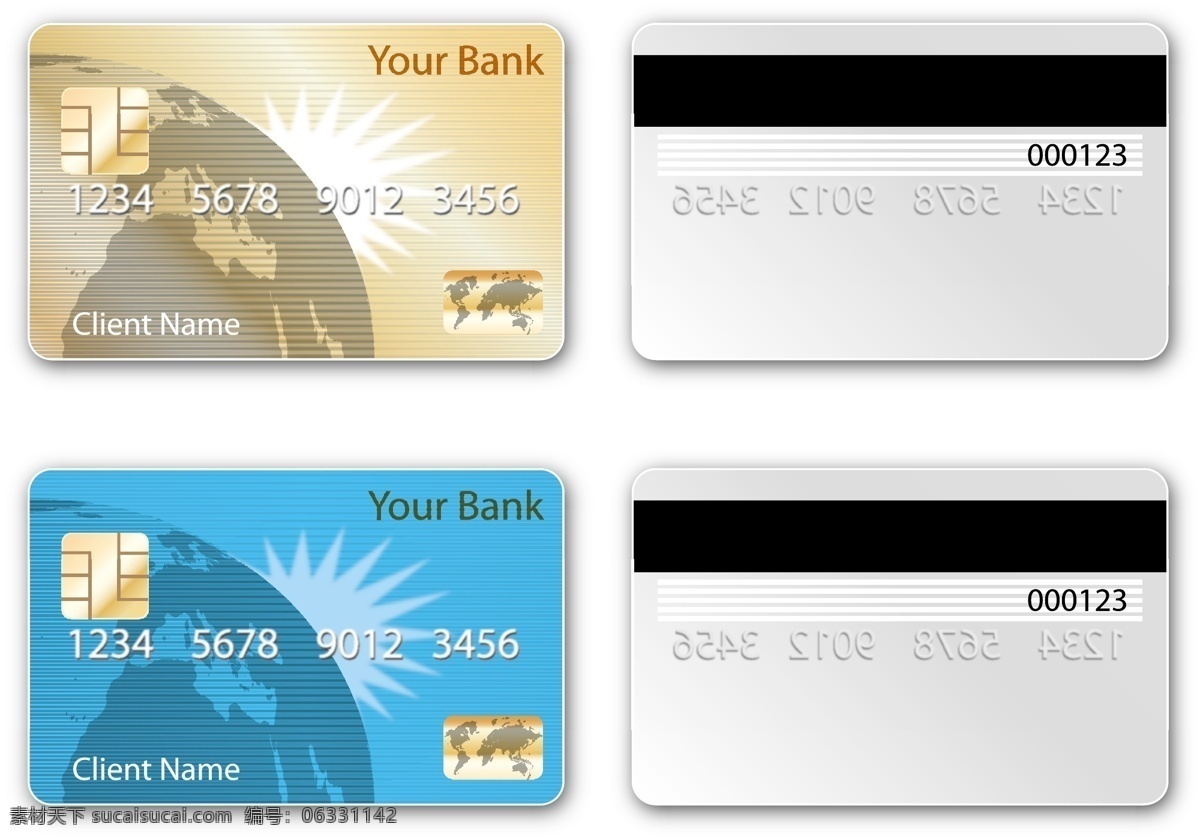 矢量图 高级 会员卡 充值卡 加油卡 金卡 卡片 信用卡 银卡 银行卡 电子卡 名片卡 其他名片