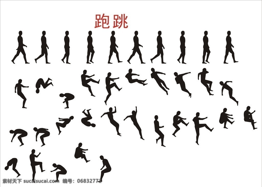 动作 人 人物 跑跳 运动 跑 走 跳 职业人物 矢量人物 矢量