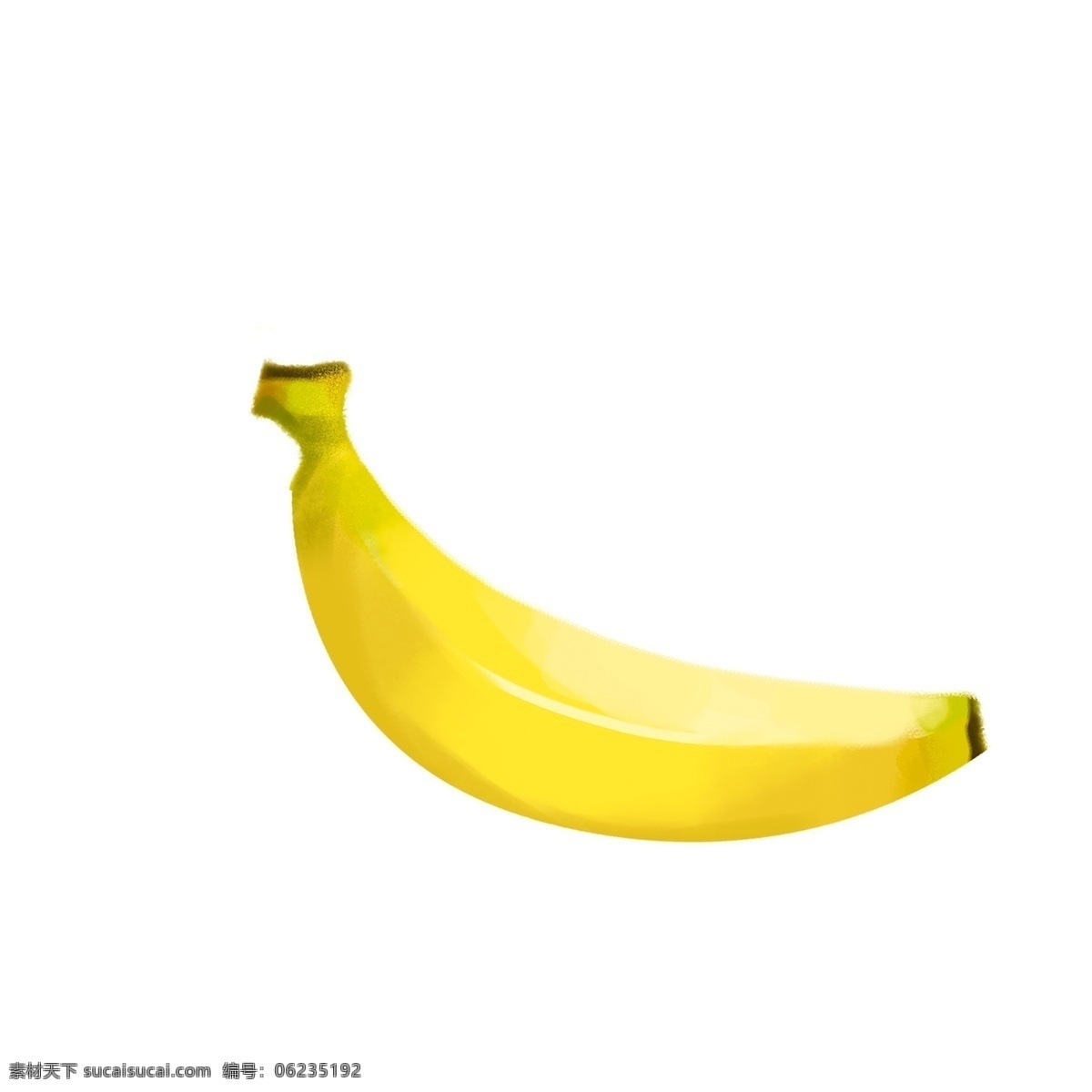 一根 黄色 香蕉 卡通香蕉 黄色香蕉 水果插图 美味水果 可口水果 卡通插图 创意卡通 插图 png图下载