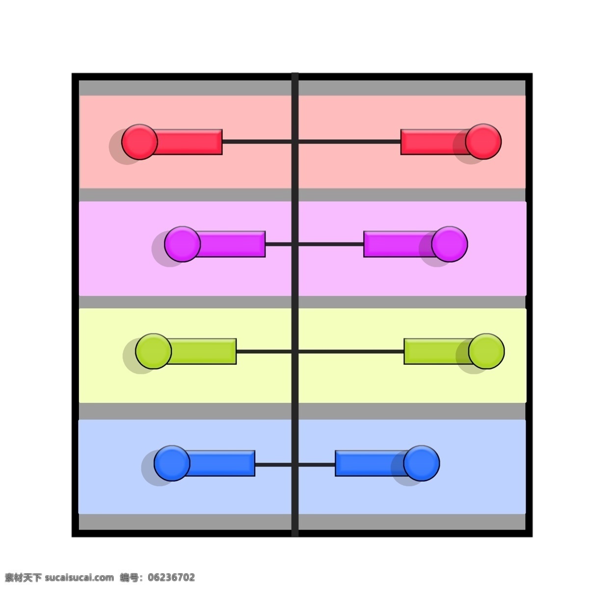 彩色 目录 插画 ppt模板 模板 插图 红色 蓝色 绿色