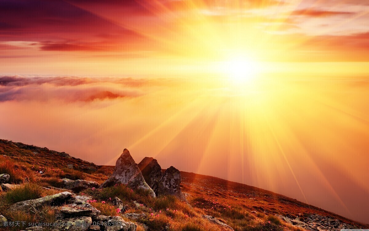 晨曦 太阳 阳光 朝霞 暖日 天空 晨光 日出 自然景观 自然风景