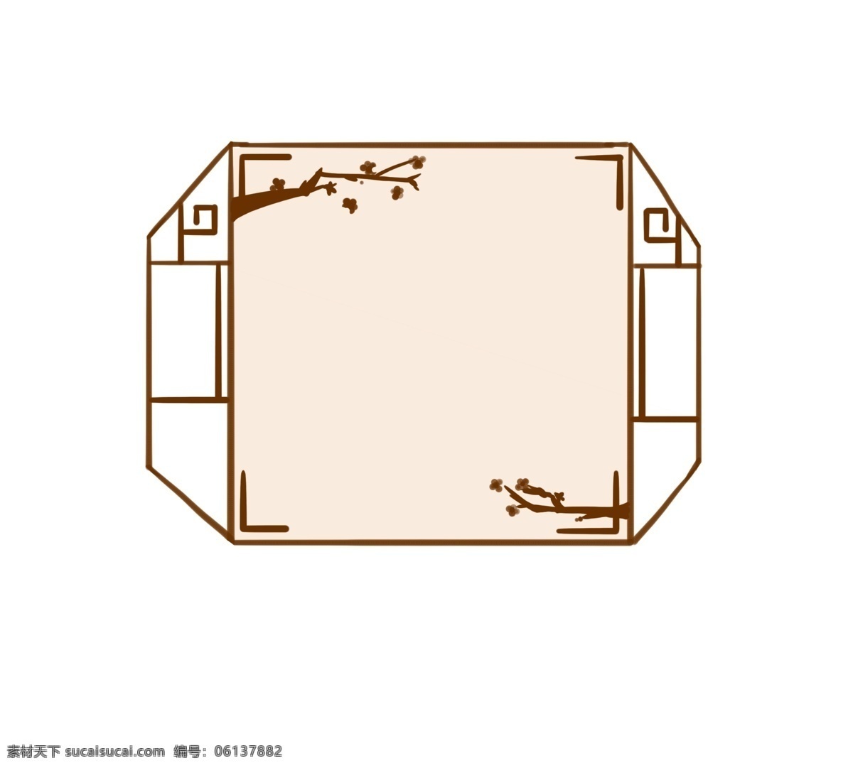 手绘 古风 边框 插画 卡通边框 花边 装饰 小报边框 气泡对话框 背景边框 卡通对话框 幼儿园背景