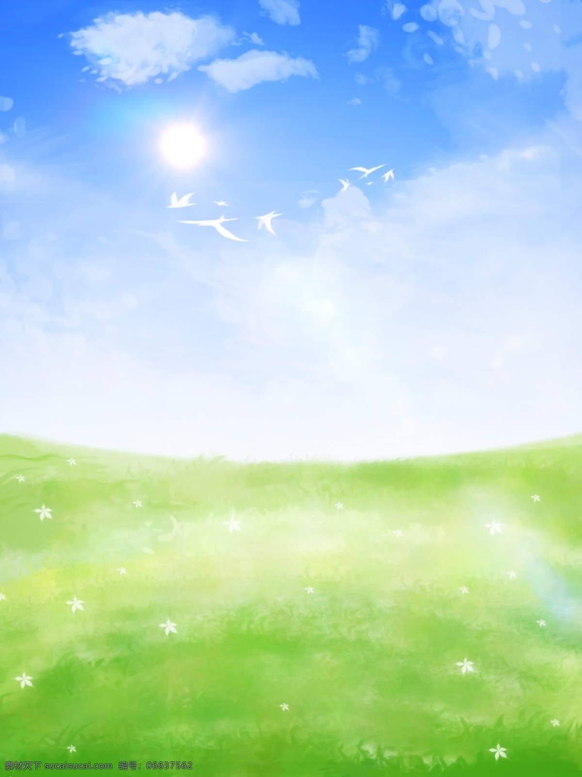 原创 小清 新手 绘 蓝天 白云 草地 风景 卡通 背景 手绘背景 小清新背景 风景背景 卡通背景 唯美背景 草地背景 蓝天白云背景 云朵背景 蓝天背景