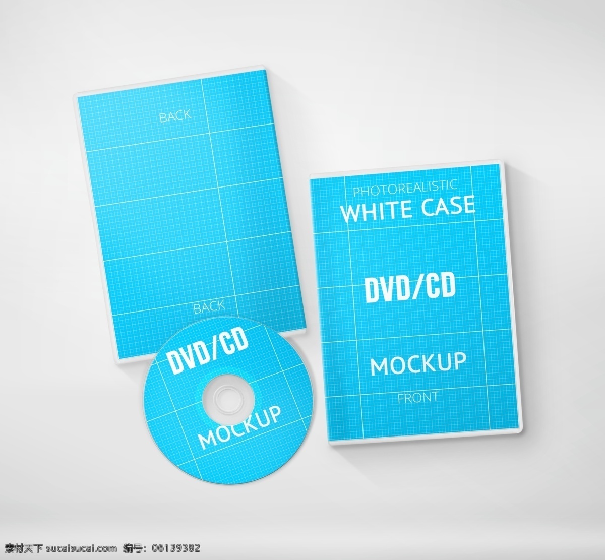 cd包装样机 样机 包装 cd 光碟 白色