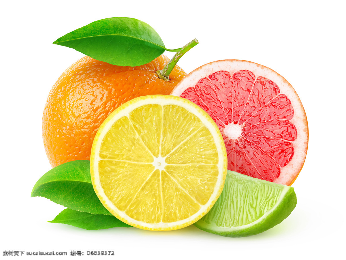 水果 超市水果 一堆水果 新鲜水果 果篮 柠檬 西柚 生物世界