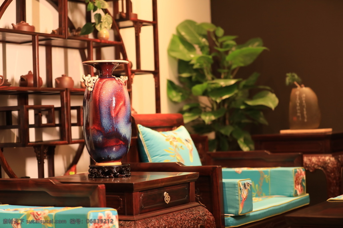 钧瓷 中国风 瓷瓶 中式 家具 文化艺术 传统文化
