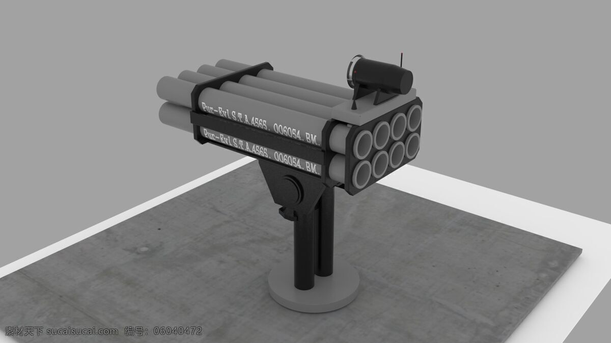 导弹 发射 装置 海洋 机械设计 军事 3d模型素材 电器模型