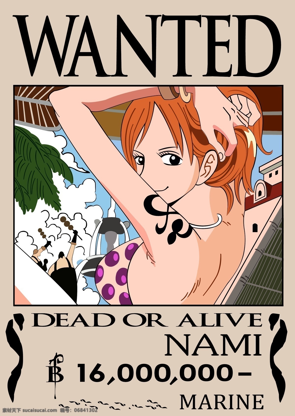 娜美 海贼王 通缉令 日本 超人 气动 漫 人物 壁纸 ai矢量文件 航海士 one piece 卡通 动漫 动漫人物 卡通人物 悬赏令 其他人物 矢量人物 矢量