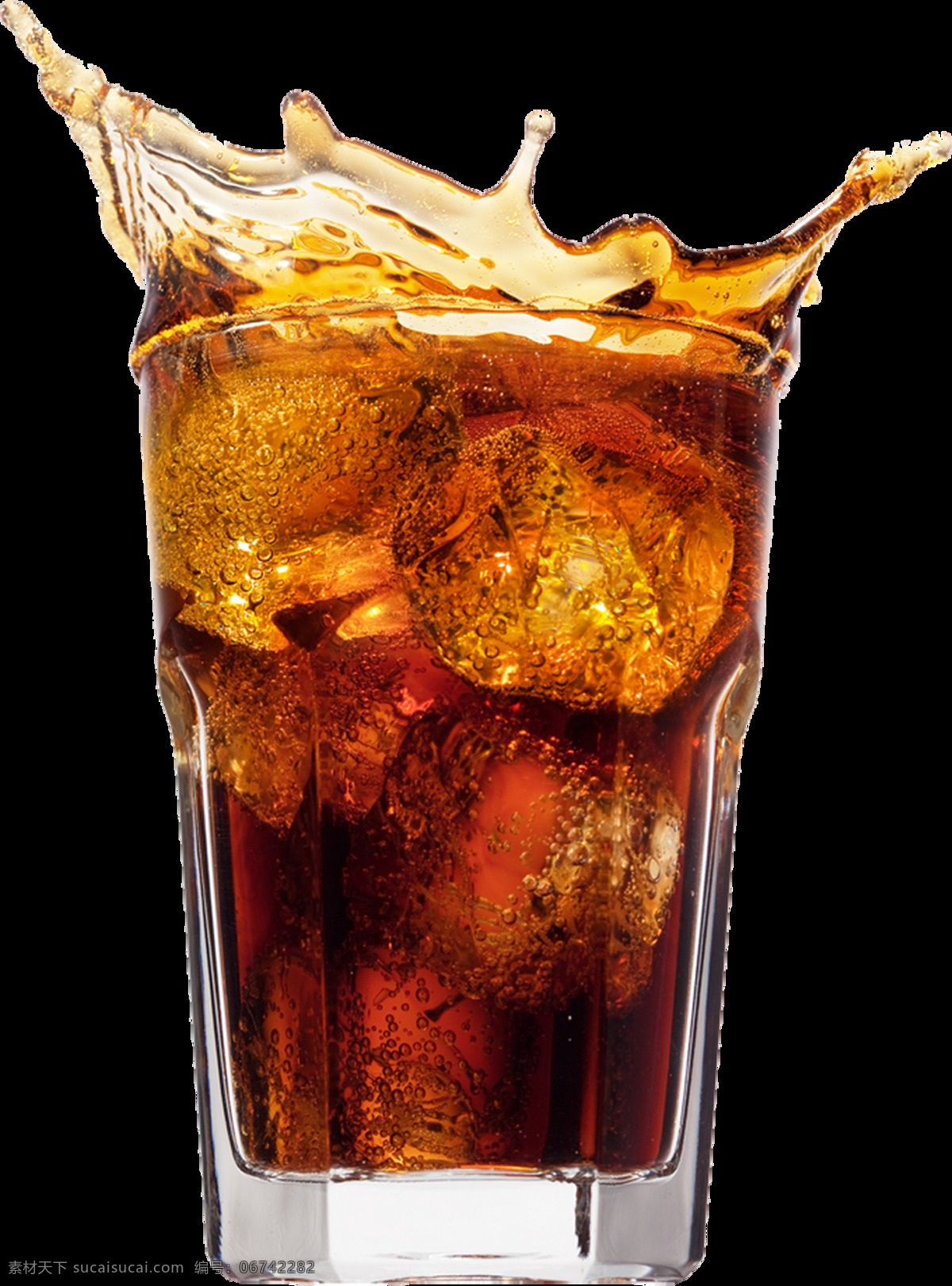 可乐 冷饮 免 抠 甜品 夏日 免抠 免抠素材 冰块 玻璃杯 溅射 生活百科 餐饮美食